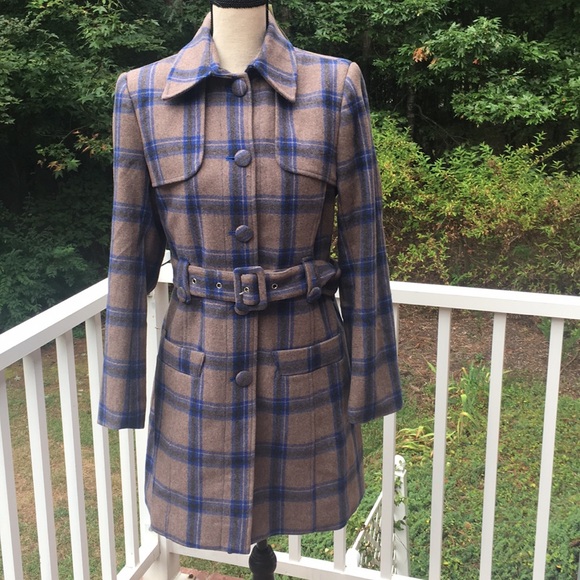 Rouge Pur Jackets & Blazers - 🚫sold🚫Women’s Wool Plaid Trench Coat Jacket